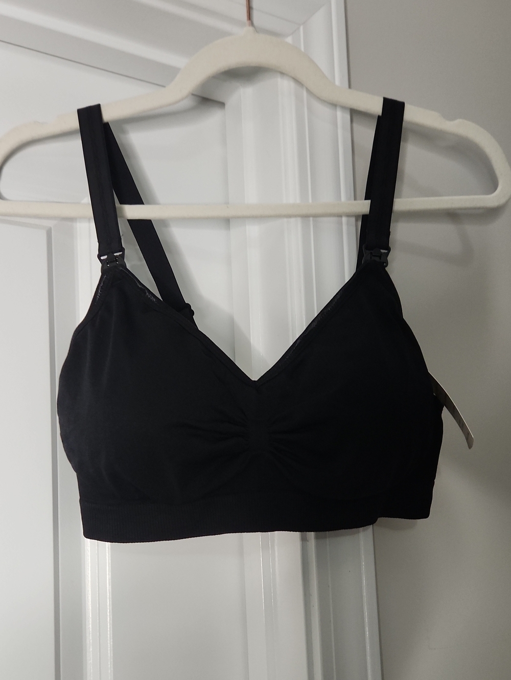 Angel Black Seamless Nursing Bra